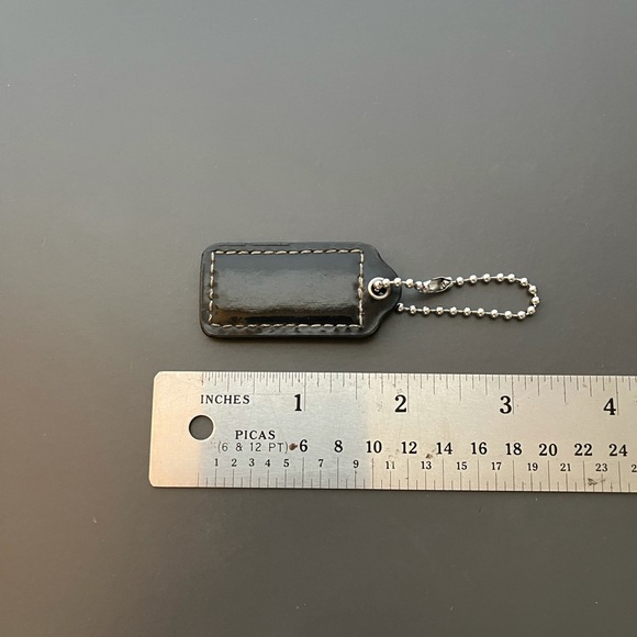 Coach Black Patent Hang Tag - Picture 2 of 2